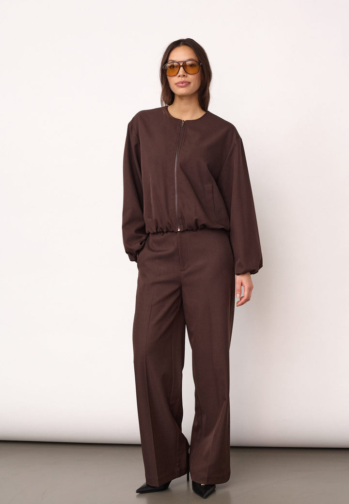 Co´Couture - Lunacc Balloon Zip Jacket 500438 - 20003 - Dark Brown Jakker 