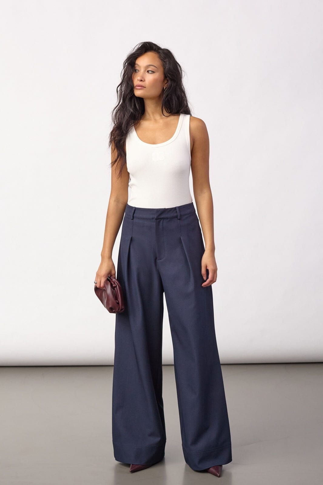 Co´Couture - Lunacc Pleat Pant 500391 - 40007 - Navy