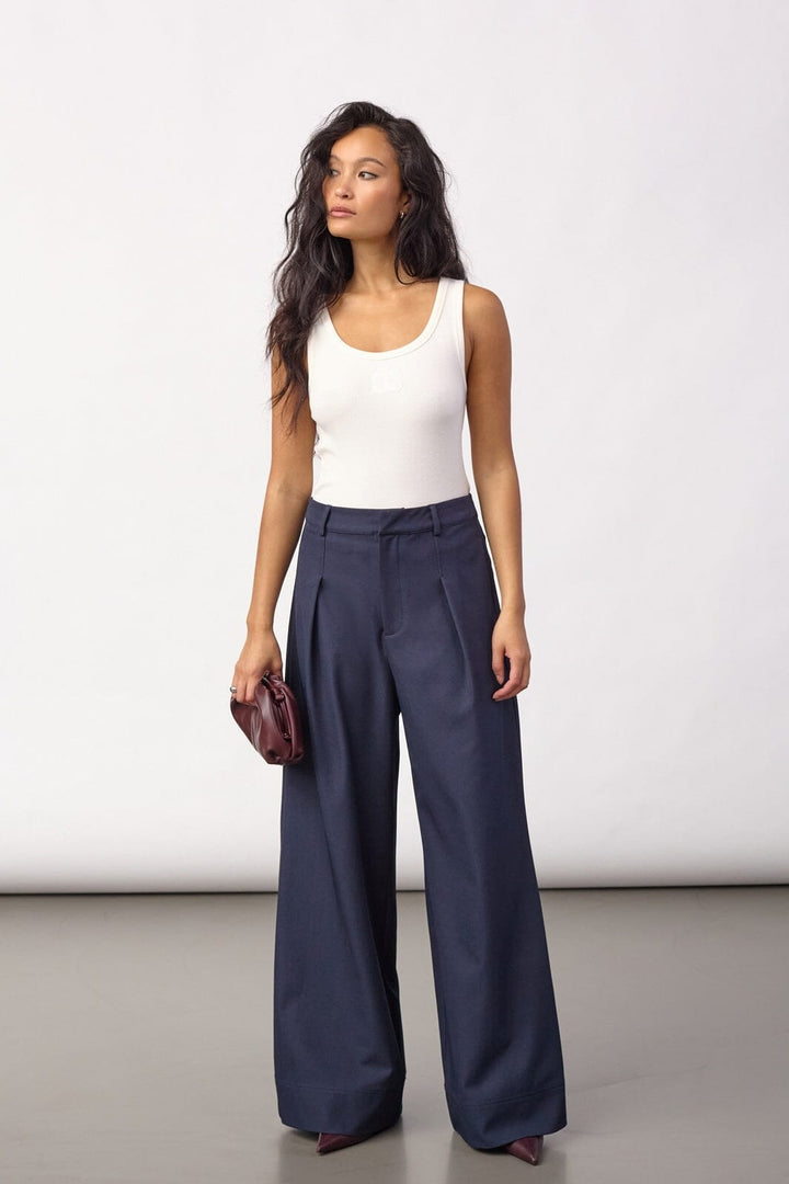 Co´Couture - Lunacc Pleat Pant 500391 - 40007 - Navy