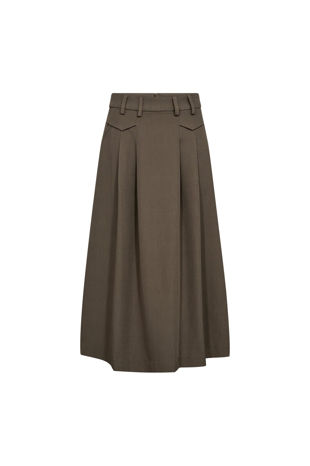 Co´Couture - Lunacc Pocket Pleat Skirt 34222 - 154 - Walnut