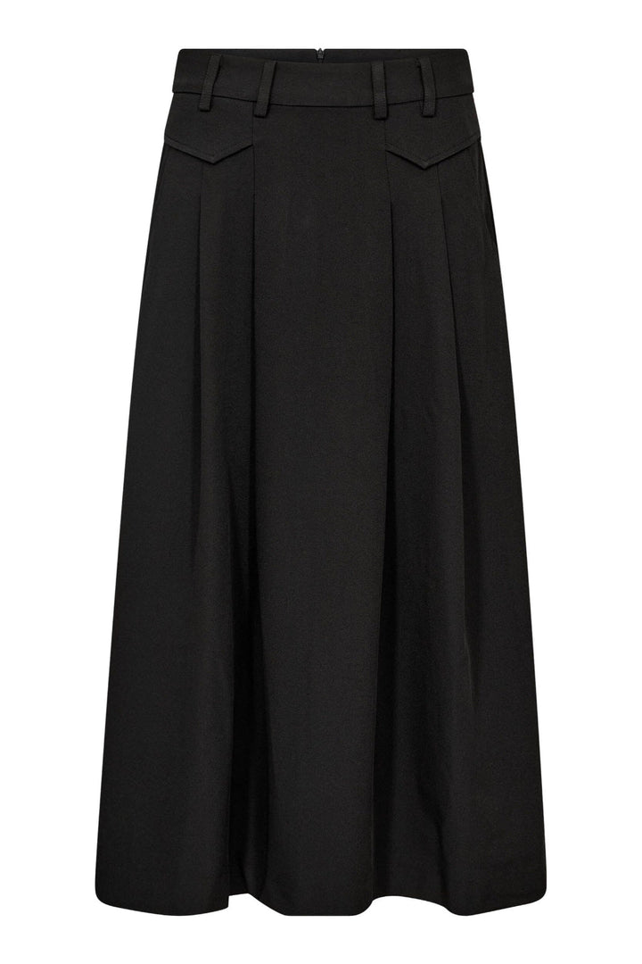 Co´Couture - Lunacc Pocket Pleat Skirt 34222 - 96 - Black Nederdele 