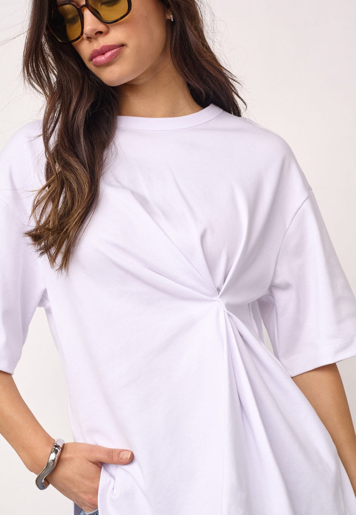 Co´Couture - Medaxcc Asym Tee 500086 - 10001 - White T-shirts 
