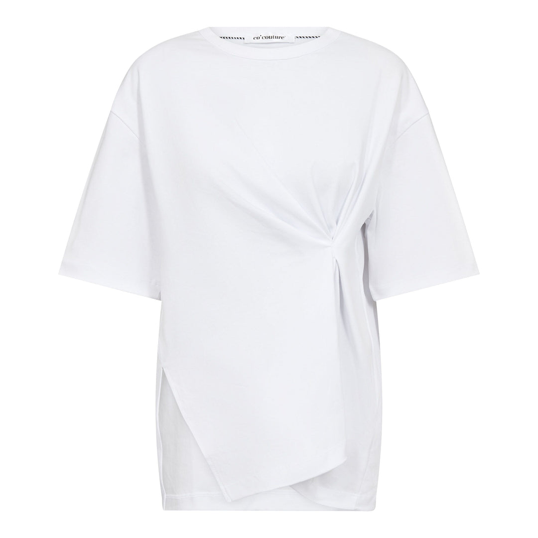 Co´Couture - Medaxcc Asym Tee 500086 - 10001 - White T-shirts 
