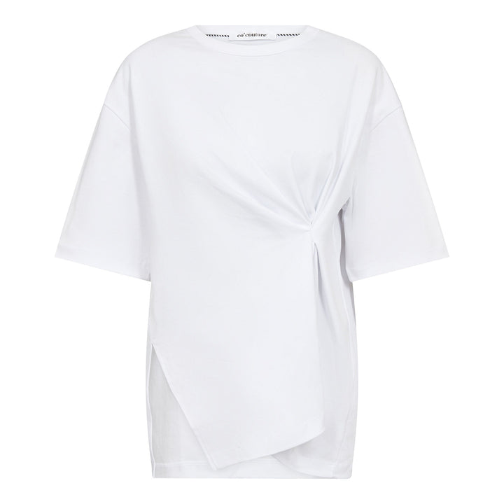 Co´Couture - Medaxcc Asym Tee 500086 - 10001 - White T-shirts 