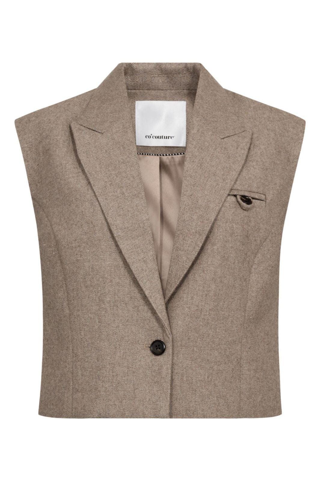 Co´Couture - Meeracc Vest 30348 - 154 - Walnut Veste 