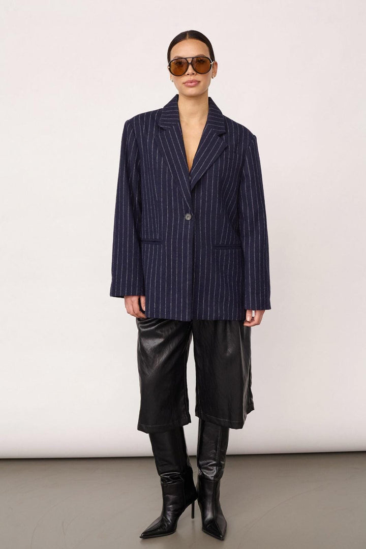 Co´Couture - Naidacc Pin Power Blazer 500133 - 40007 - Navy Blazere 