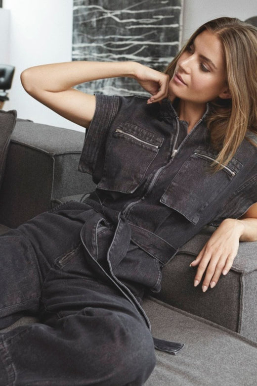 Co´Couture - Pancycc Zip Jumpsuit 41024 - 96 - Black Bukser 