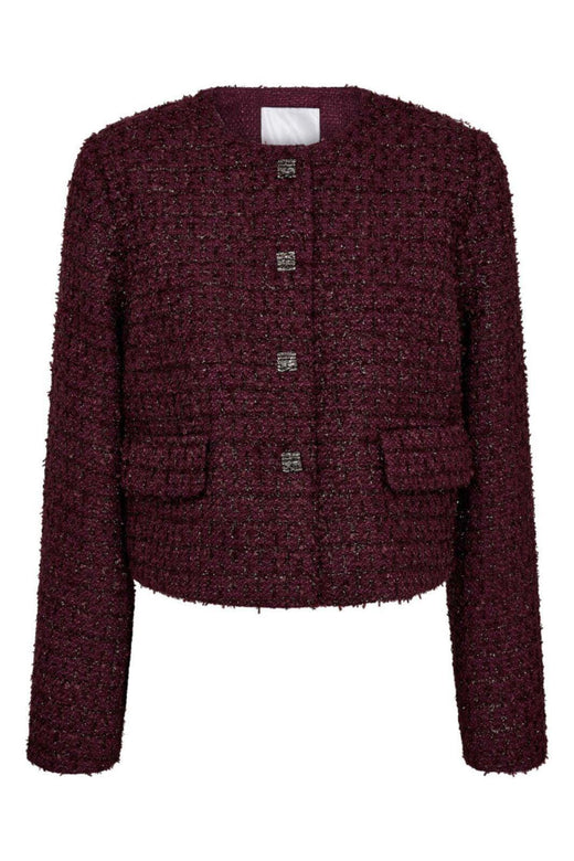 Co´Couture - Peachcc Boucle Jacket 30357 - 67 - Plum Jakker 