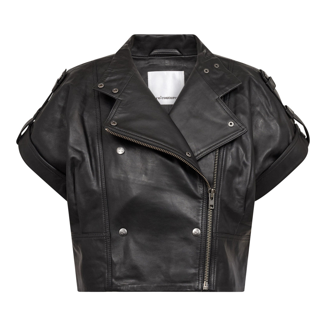Co´Couture - Phoebecc Leather Vest 500412 - 65001 - Black Frakker 