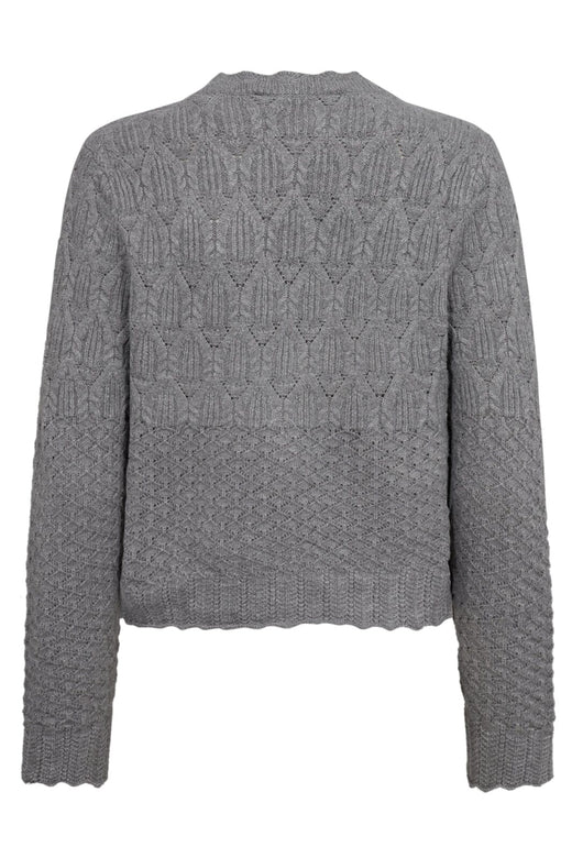 Co´Couture - Pointellecc Cardigan 32130 - 137 - Pale Grey