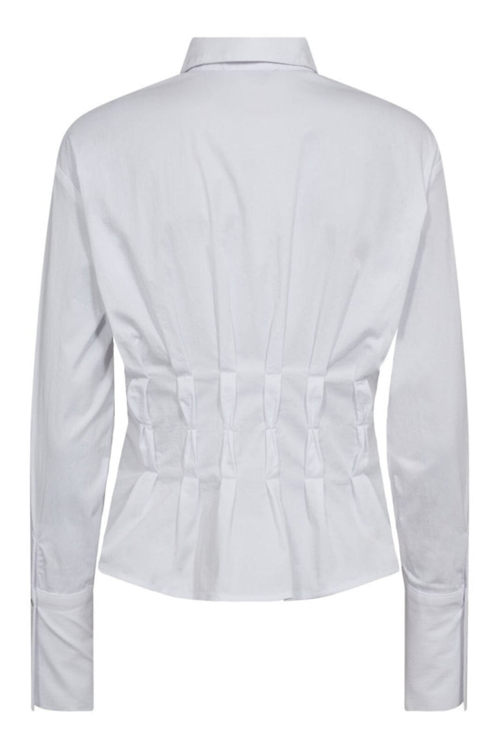 Co´Couture - Poppycc Pleat Waist Shirt 35174 - 4000 - White