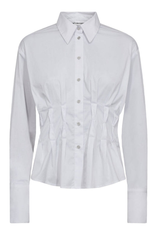 Co´Couture - Poppycc Pleat Waist Shirt 35174 - 4000 - White
