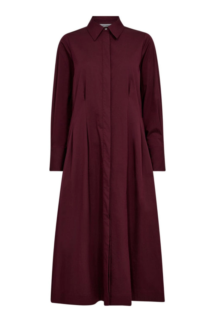 Co´Couture - Poppycc Shirt Long Dress 36526 - 87 - Winered