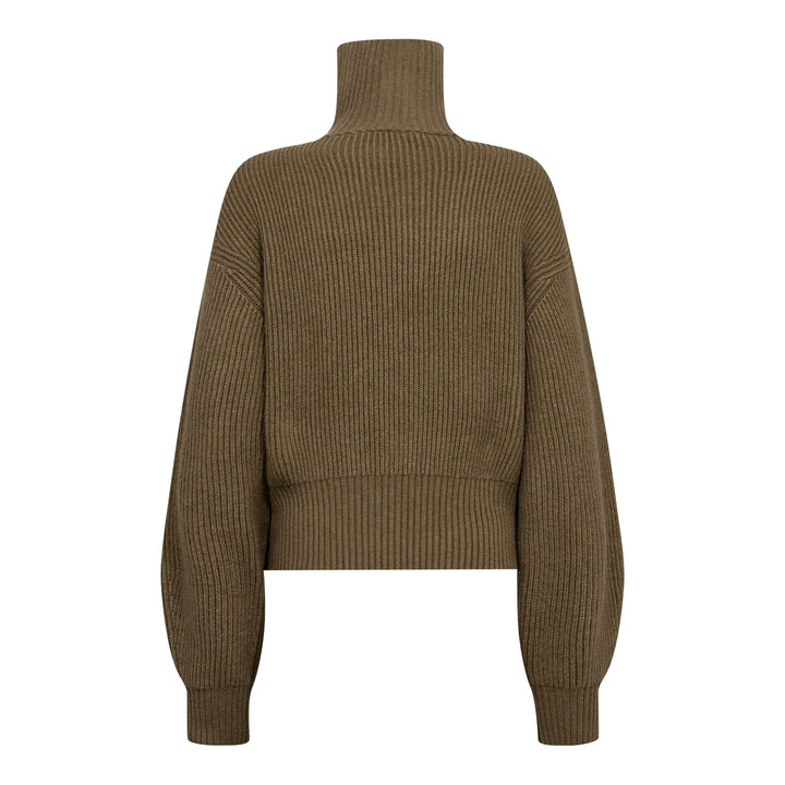 Co´Couture - Rowcc Zip Knit Cardigan 500027 - 60004 - Army Cardigans 