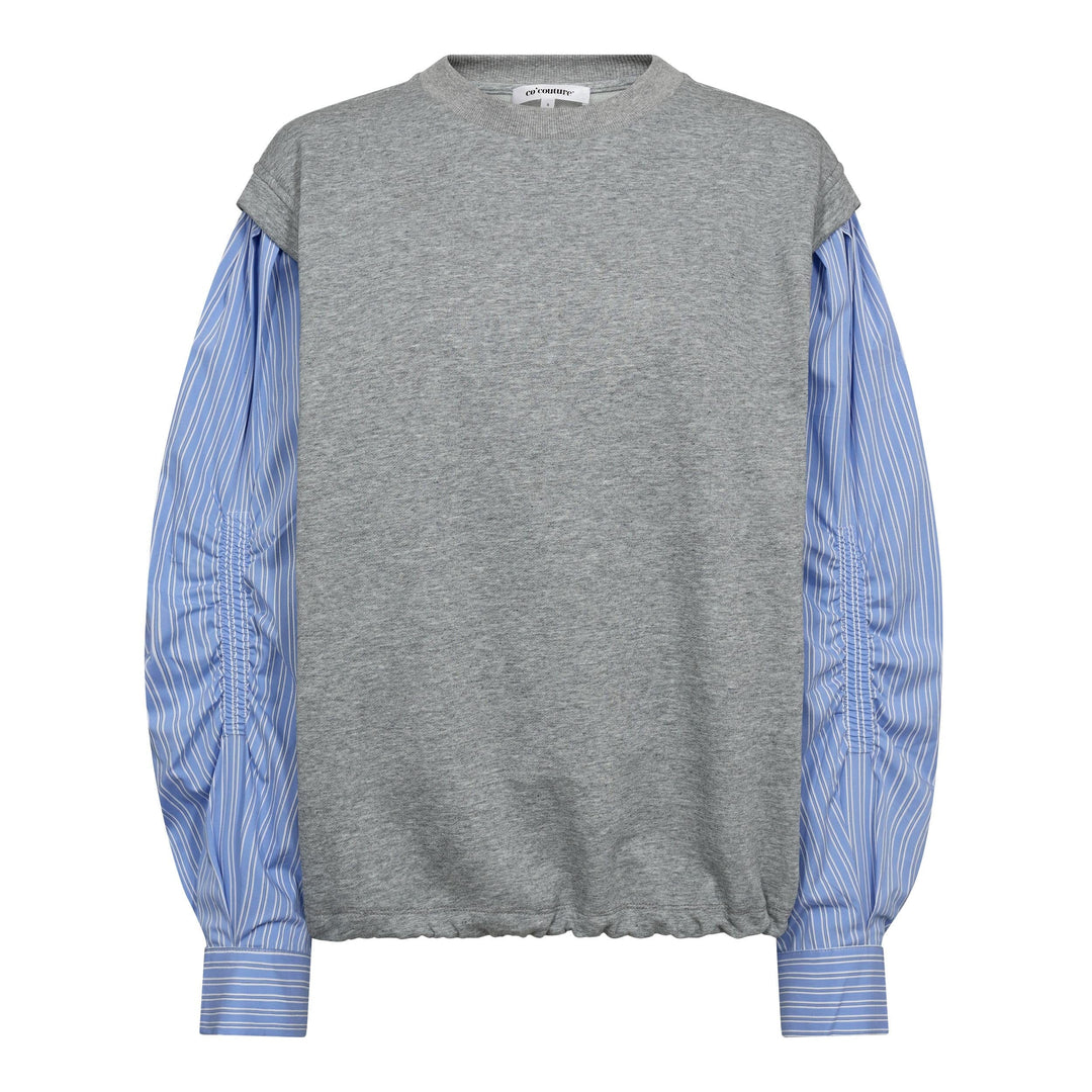 Co´Couture - Sabinacc Mix Shirt Sweat 47010 - 138 - Light Grey Skjorter 
