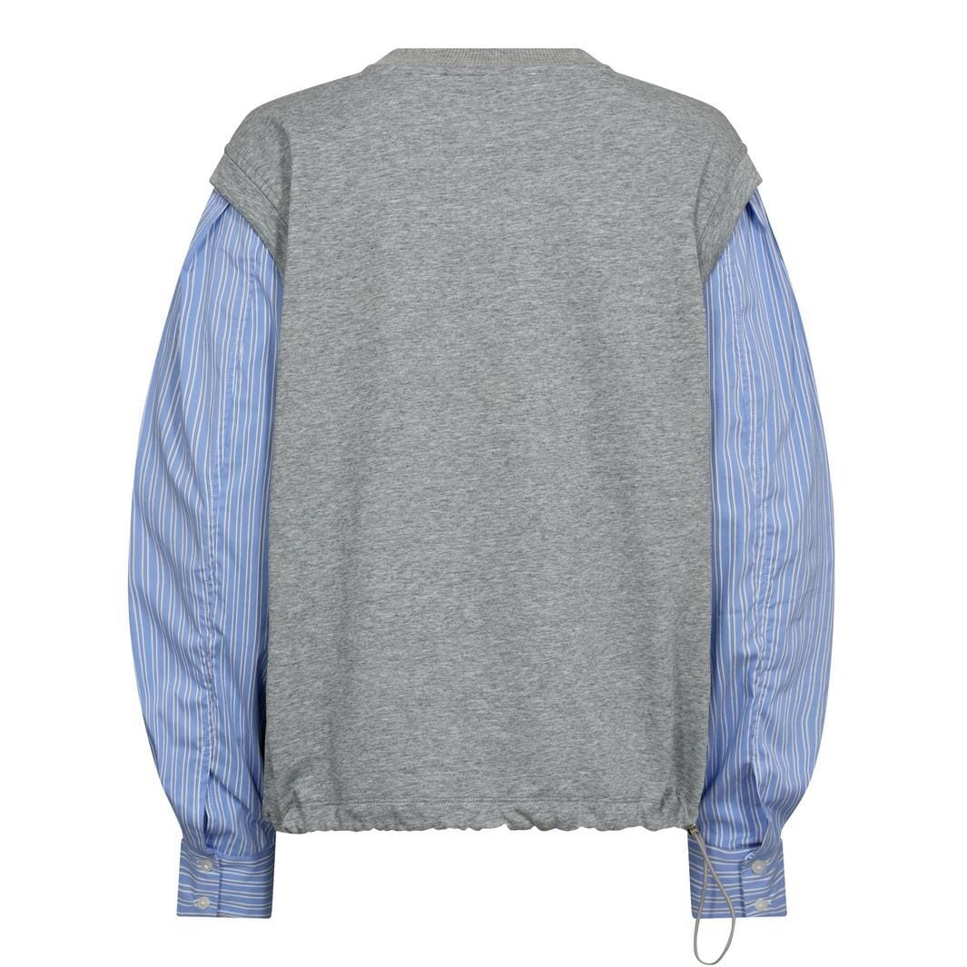 Co´Couture - Sabinacc Mix Shirt Sweat 47010 - 138 - Light Grey Skjorter 