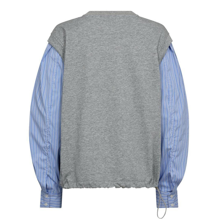 Co´Couture - Sabinacc Mix Shirt Sweat 47010 - 138 - Light Grey Skjorter 