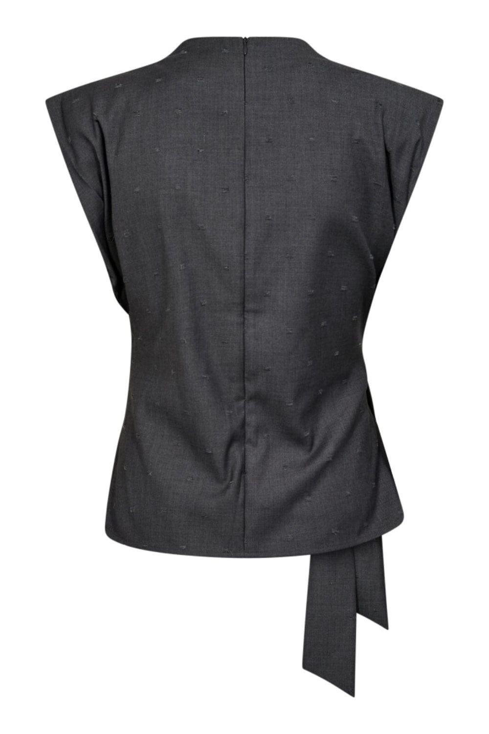 Co´Couture - Sagacc Pleat Top 35760 - 139 - Mid Grey