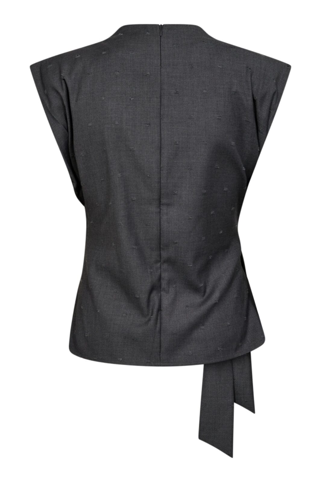 Co´Couture - Sagacc Pleat Top 35760 - 139 - Mid Grey