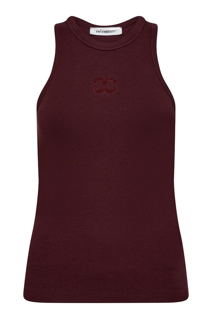 Co´Couture - Saharacc Embroidery Tank Top 33151 - 87 - Winered
