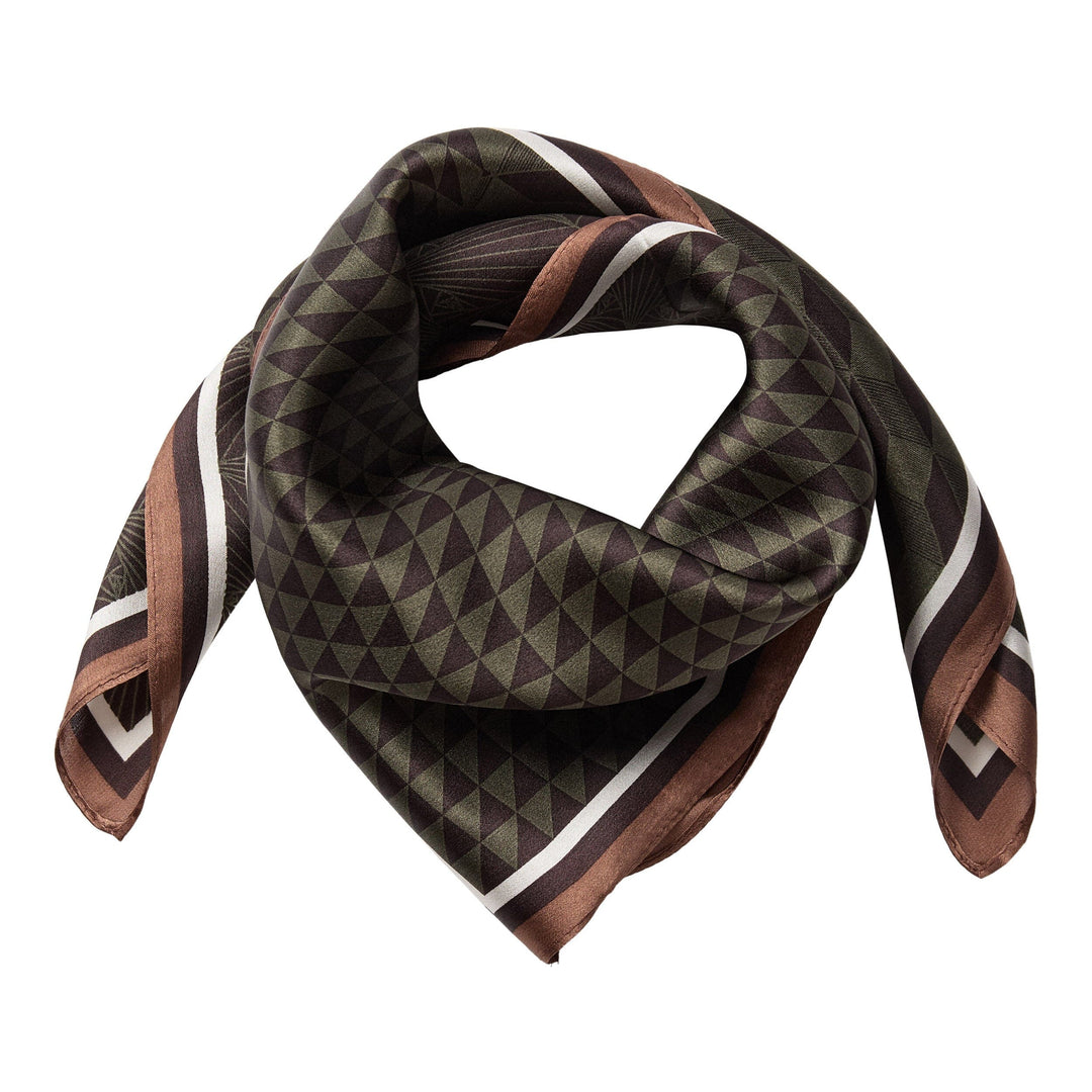 Co´Couture - Shilacc Silk Scarf 500250 - 20002 - Brown Tørklæder 