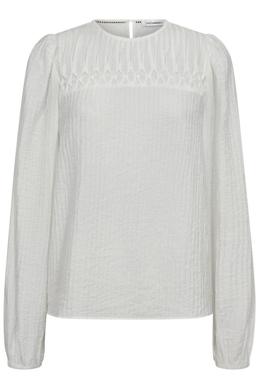 Co´Couture - Shinacc Pintuck Blouse 35921 - 11 - Off White Bluser 