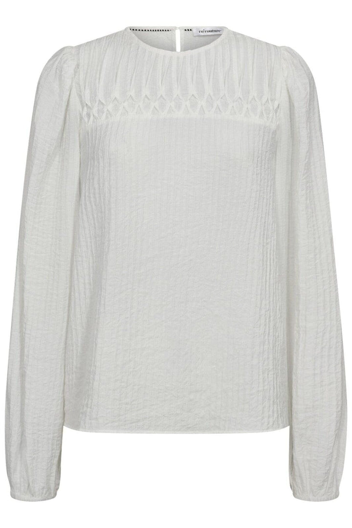 Co´Couture - Shinacc Pintuck Blouse 35921 - 11 - Off White Bluser 