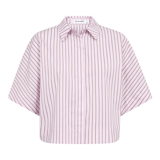 Co´Couture - Sigridcc Stripe Ss Shirt 500197 - 35006 - Rosebloom Skjorter 