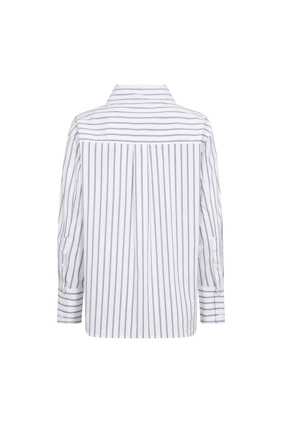 Co´Couture - Somocc Stripe Funnel Neck Shirt 500372 - 10001 - White