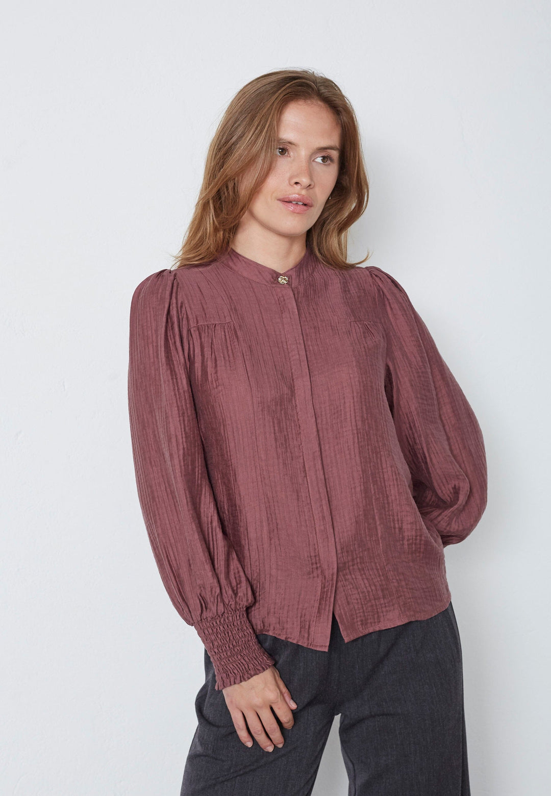 Co´Couture - Tassycc Shirt 35976 - 67 - Plum Skjorter 
