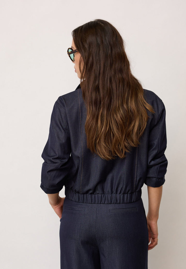 Co´Couture - Terrycc Double Breasted Blazer 500106 - 45006 - Navy Denim Jakker 