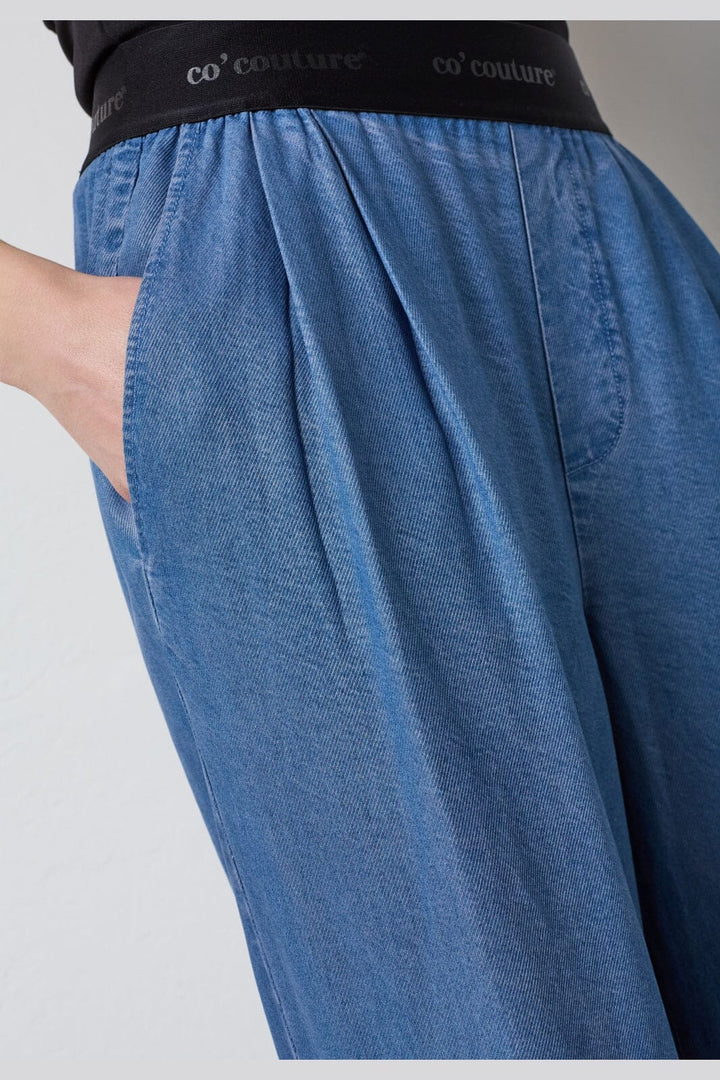 Co´Couture - Tillycc Logo Pant 41075 - 552 - Denim Blue