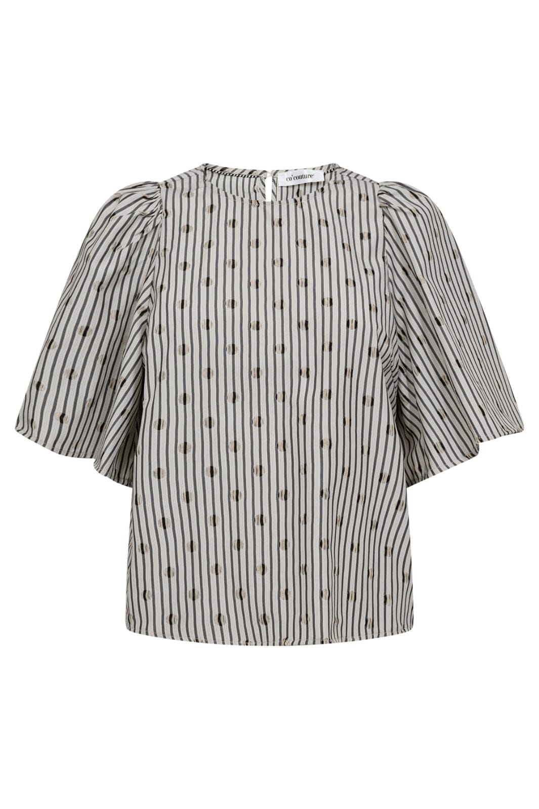 Co´Couture - Trixiecc Dot Blouse 35873 - 138 - Light Grey