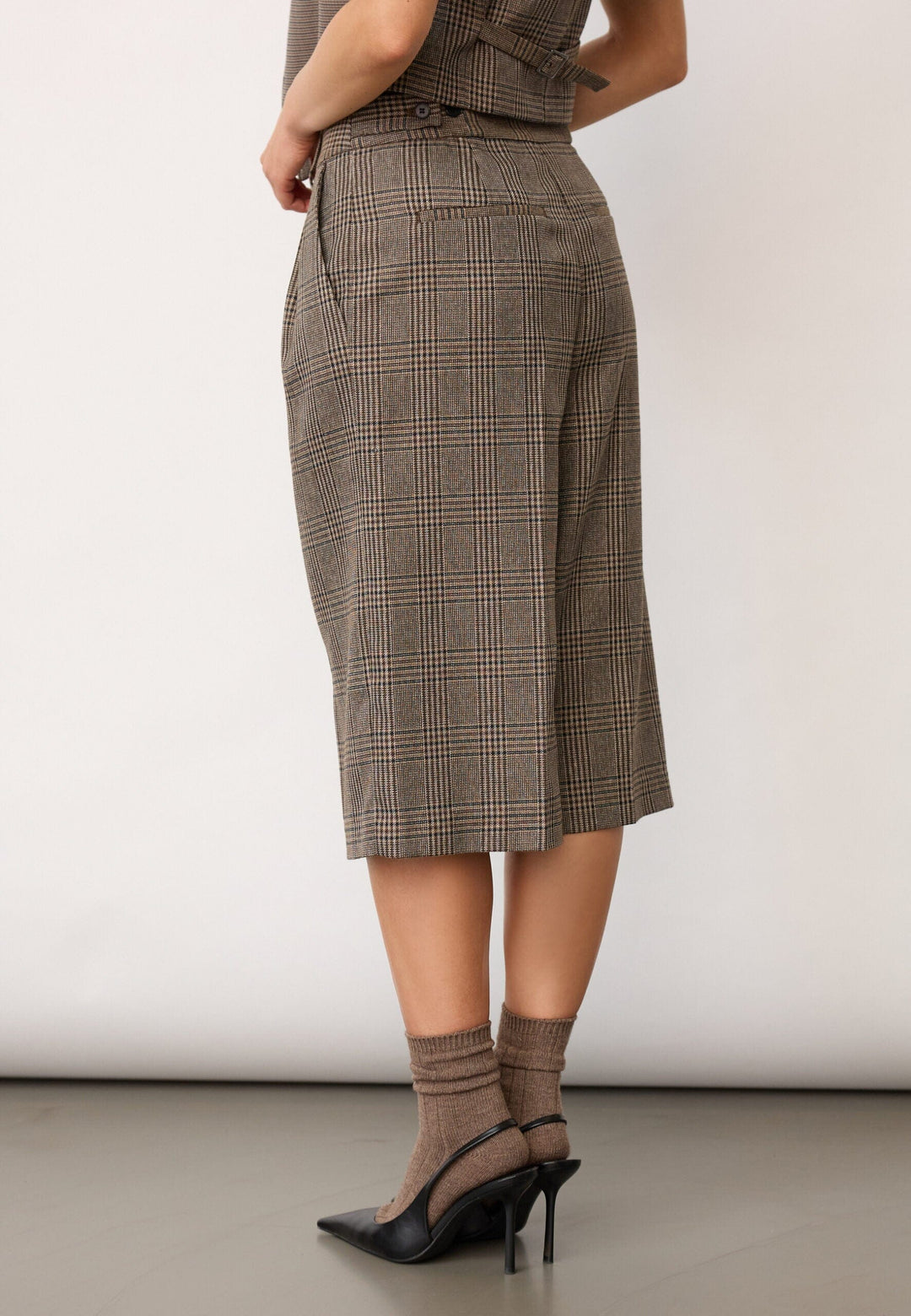 Co´Couture - Veyacc Check Bermuda 500143 - 20002 - Brown Shorts 