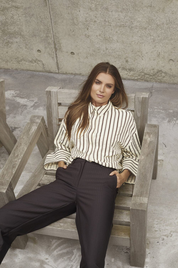 Co´Couture - Zellacc Wide Pant 41039 - 145 - Dark Brown Bukser 