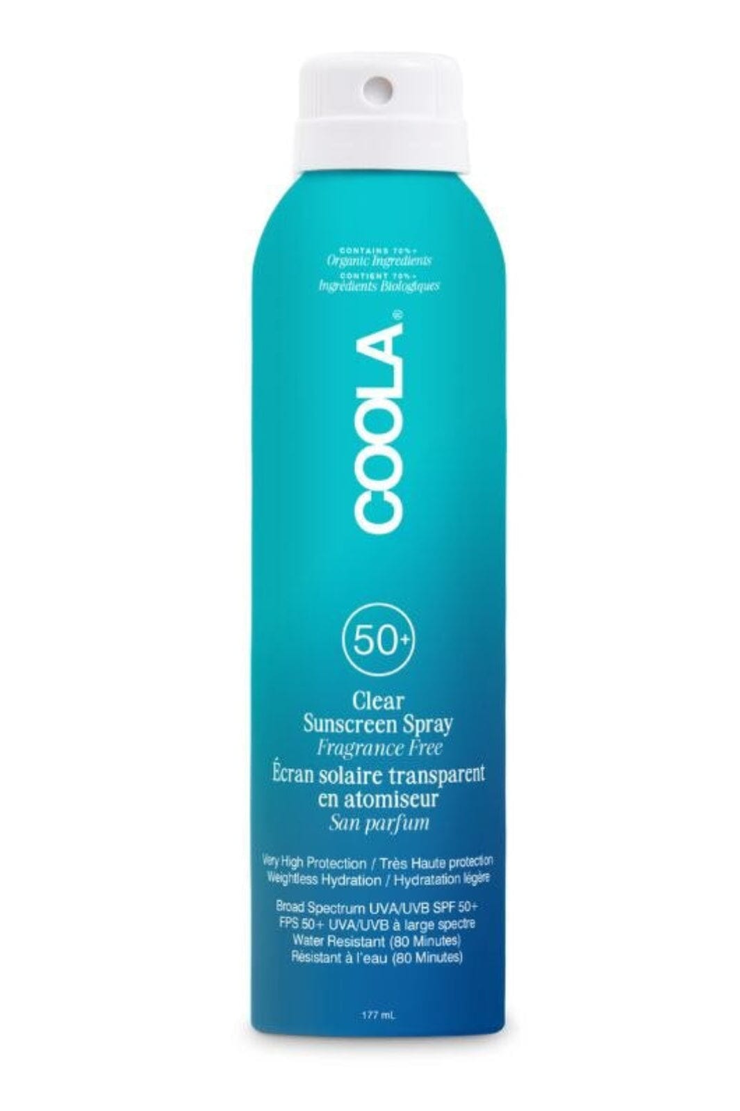 Coola - Classic Body Spray Fragrance Free SPF 50 Solcreme 