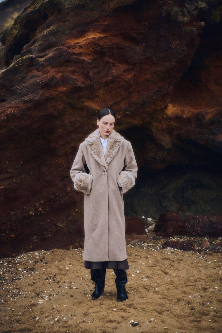 Copenhagen Muse - Cmabigail-coat 211403 - 1954 Winter Twig Melange 