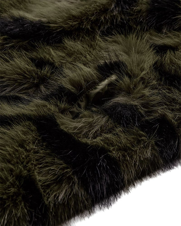Copenhagen Muse - Cmplushy-jacket 207076 - 111 Dark Olive W, Black