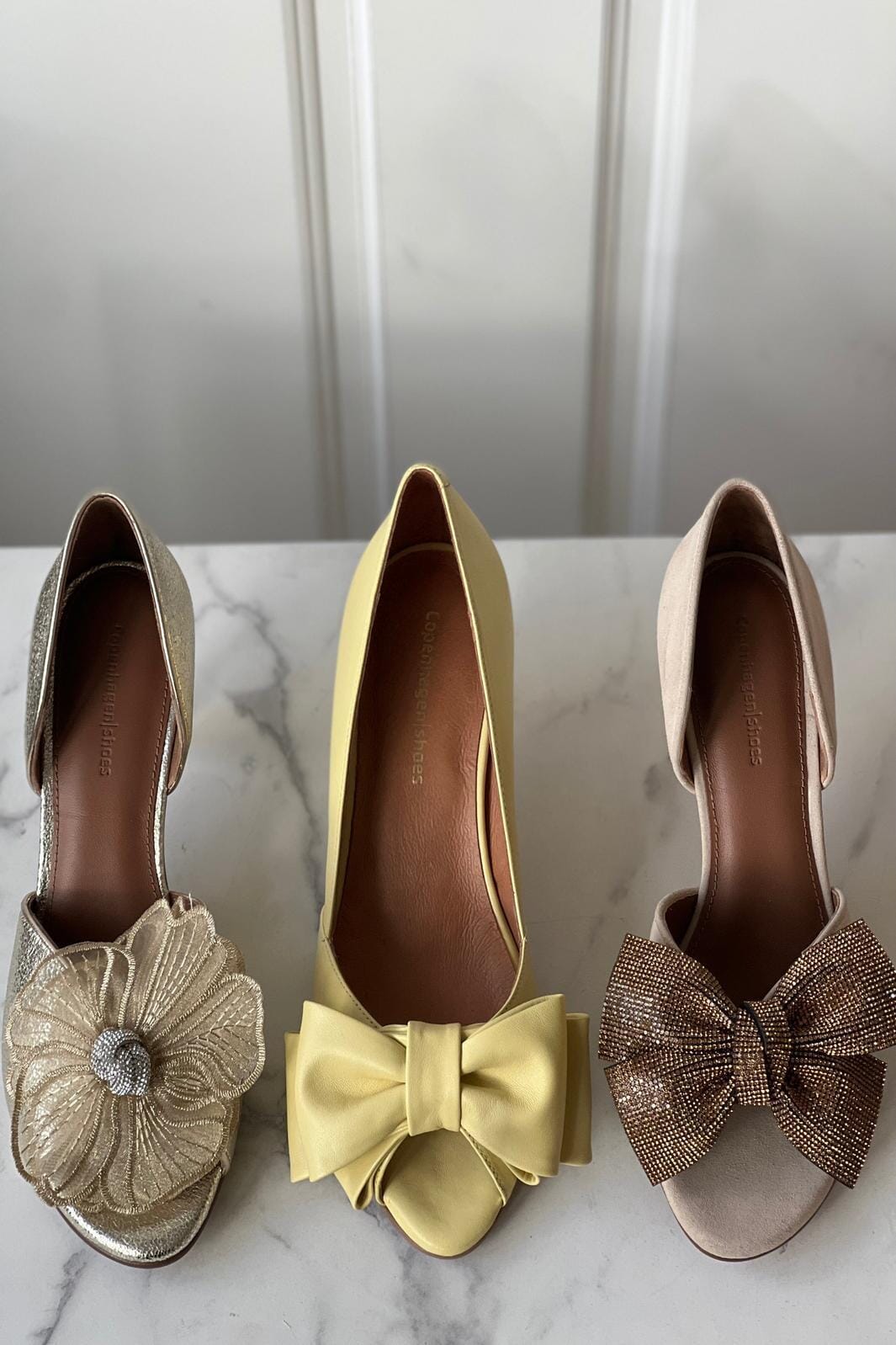 Forudbestilling - Copenhagen Shoes - Angia Leather - 0087 Yellow Stiletter 