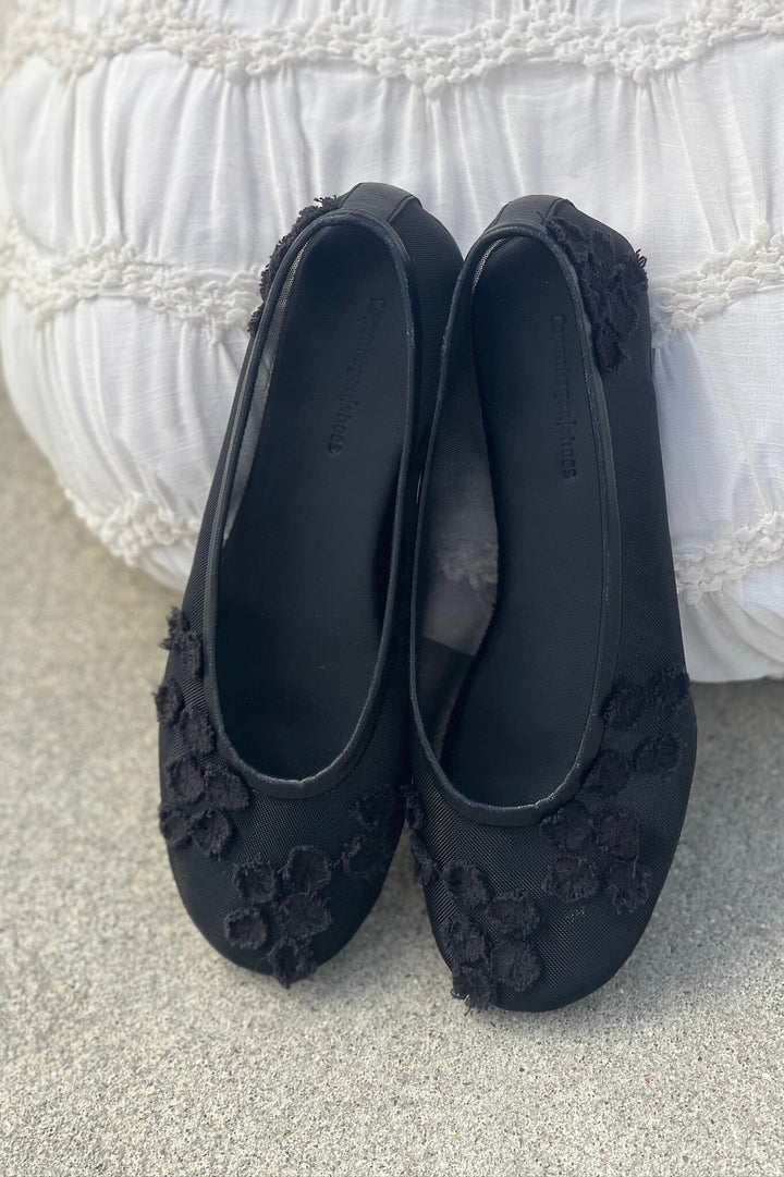 Copenhagen Shoes - Ballerina Net CS8600 - 0001 - Black Ballerinaer 