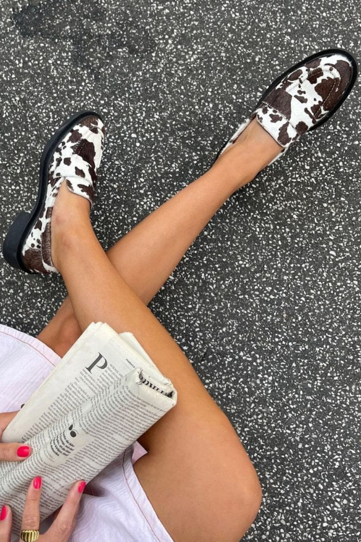 Copenhagen Shoes - Celina CS8788 - 0109 - White/Brown Loafers 