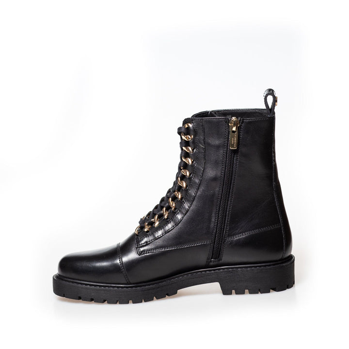 Copenhagen Shoes - New Rock Patent - 2207 Black/Gold Støvler 