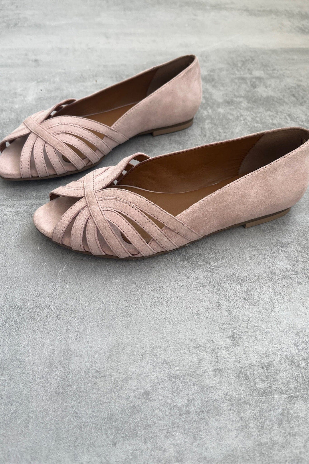 Copenhagen Shoes - Passionate Suede CS8567 - 224 - Light Rose Ballerinaer 