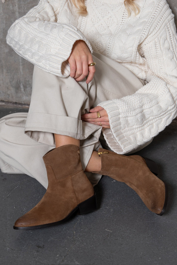 Copenhagen Shoes - The Note Boot Low S Cs9039 - 0241 - Cognac Støvler 