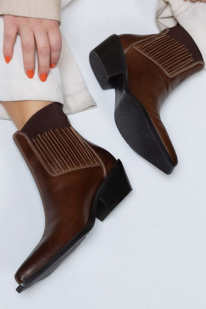 Copenhagen Shoes - The Walking Boot L Cs9041 - 0242 - Dark Cognac Støvler 