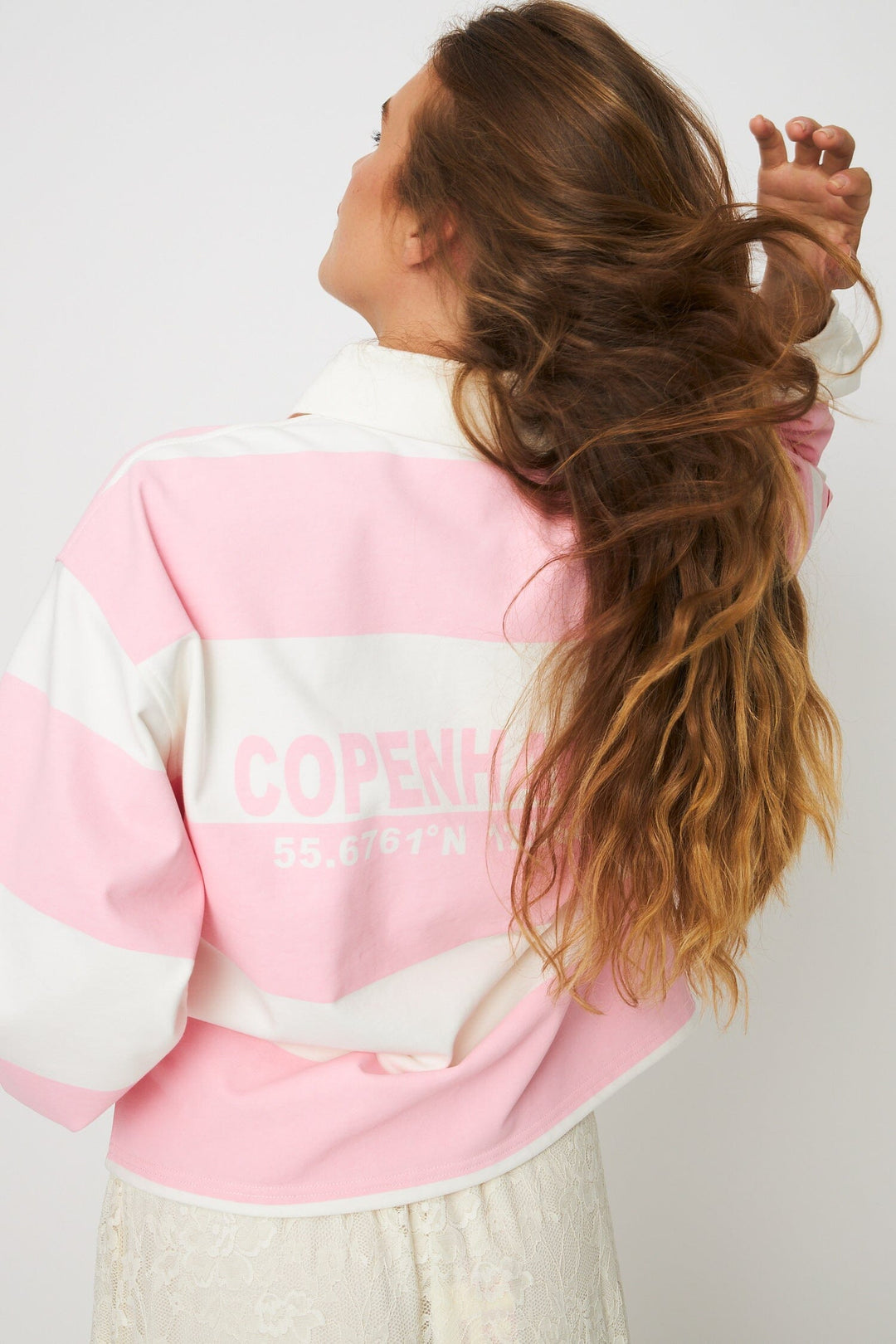 Cras - Sista Blouse C641 - 8151 - 8151 Light Pink Ivory Bluser 