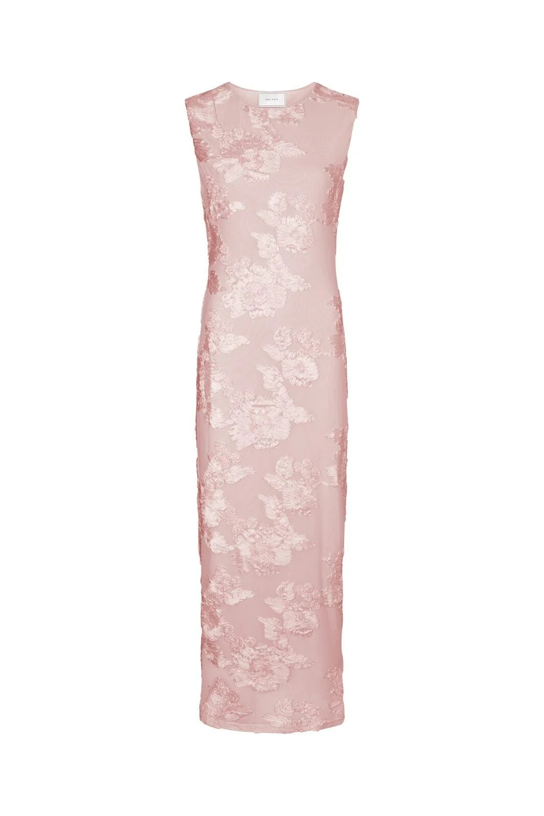 Neo Noir - Tiranna Big Flower Mesh Dress 166824 - 754 - Light Pink