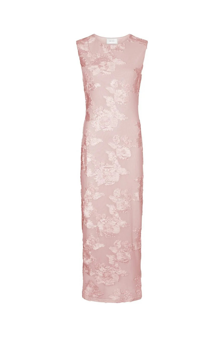 Neo Noir - Tiranna Big Flower Mesh Dress 166824 - 754 - Light Pink