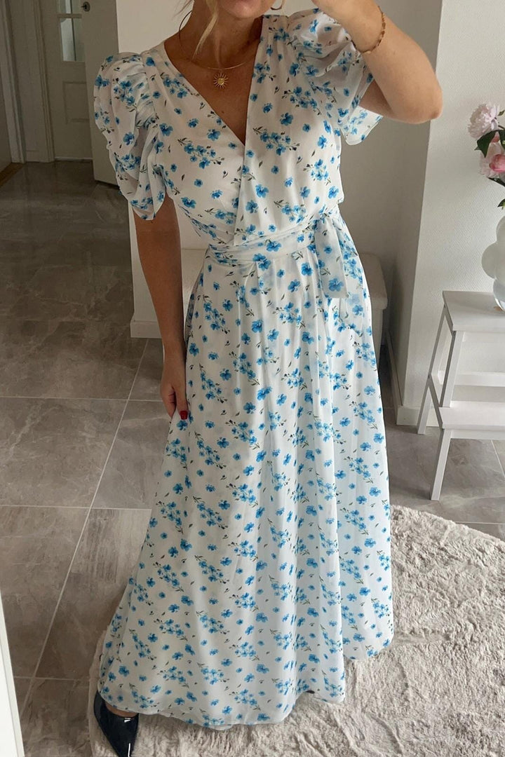 Dear Molly - Angle Wrap Dress - Blue Kjoler 