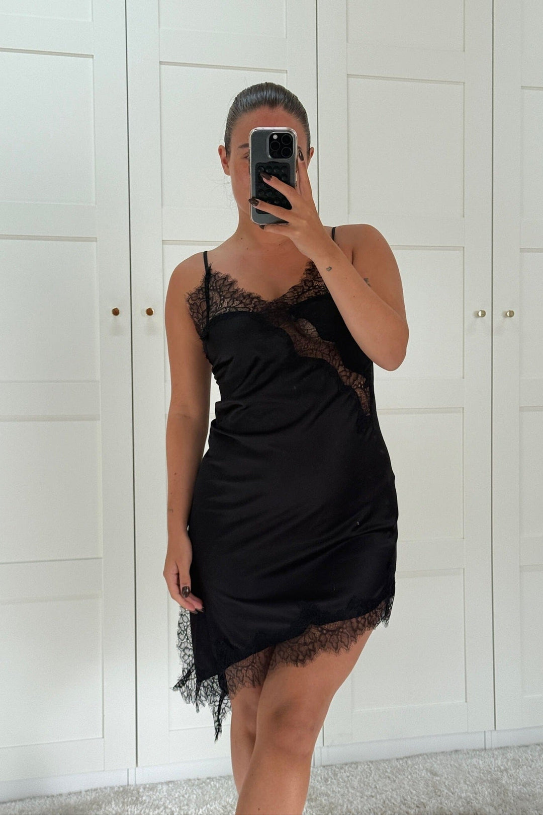 Dear Molly - Lace Midi Dress - Black Kjoler 